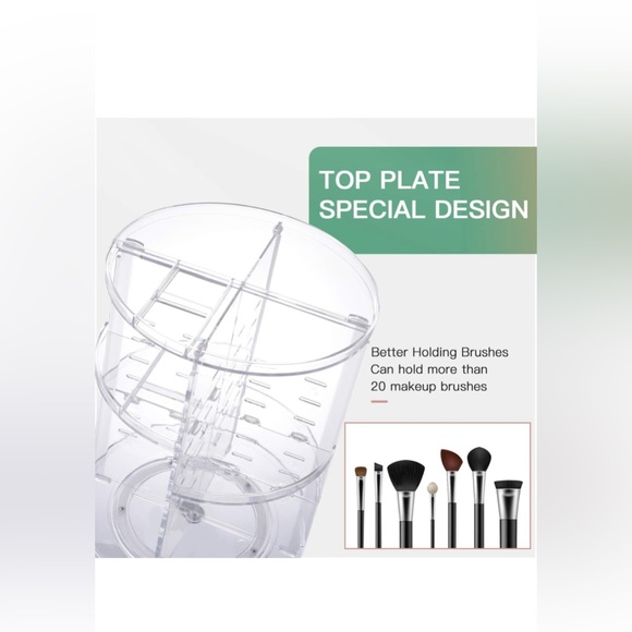 360RotatingMakeup💄OrganizerDIY AdjustableSpinning,FoldableMakeupStorageDisplay - Picture 5 of 7